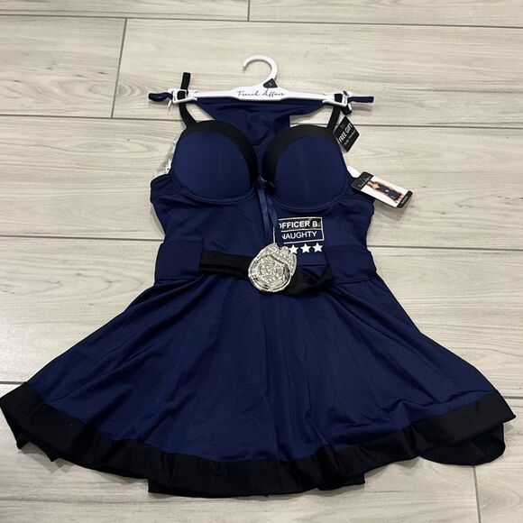 NWT French Affair Sexy Police Officer / Cop dress size small   Comes with matchi - Picture 1 of 8